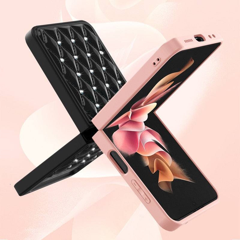 Rhomboid Pattern Case For Samsung Z Flip 3 - Premium Mobile Phone Cases from Dressmycell.com - Just $20.00! Shop now at Dressmycell.com Rhomboid Pattern Case For Samsung Z Flip 3 - Premium Mobile Phone Cases from Dressmycell.com - Just $20.00! Shop now at Dressmycell.com